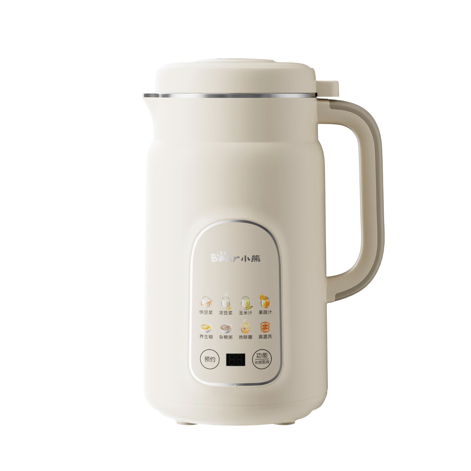 小熊（Bear）白月光豆浆机破壁机家用1.2L大容量快豆浆316L不锈钢3-4人用全自动免煮2025新款DJJ-H08S2升级版
