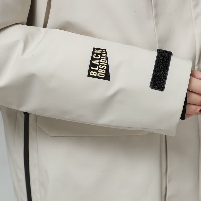 雪中飞新款男士中长款羽绒服冬季休闲冬季保暖羽绒外套防风 米白|8011 M /170/88A
