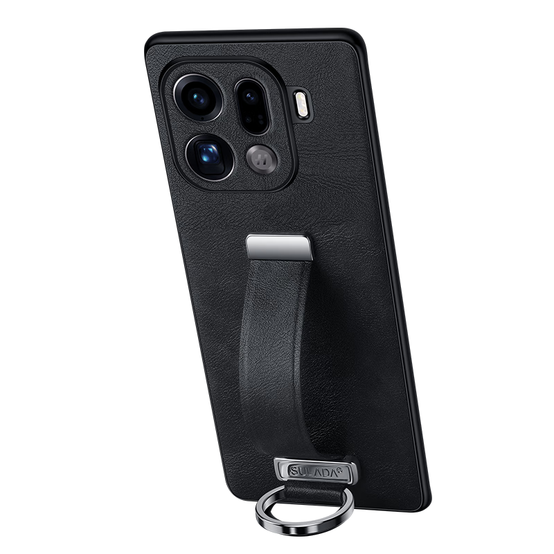 麦焕【时尚腕带支架】OPPOfindx9pro手机壳支架findx9保护套新款超薄散热防摔保护壳 【深蓝色】 OPPOfindx9