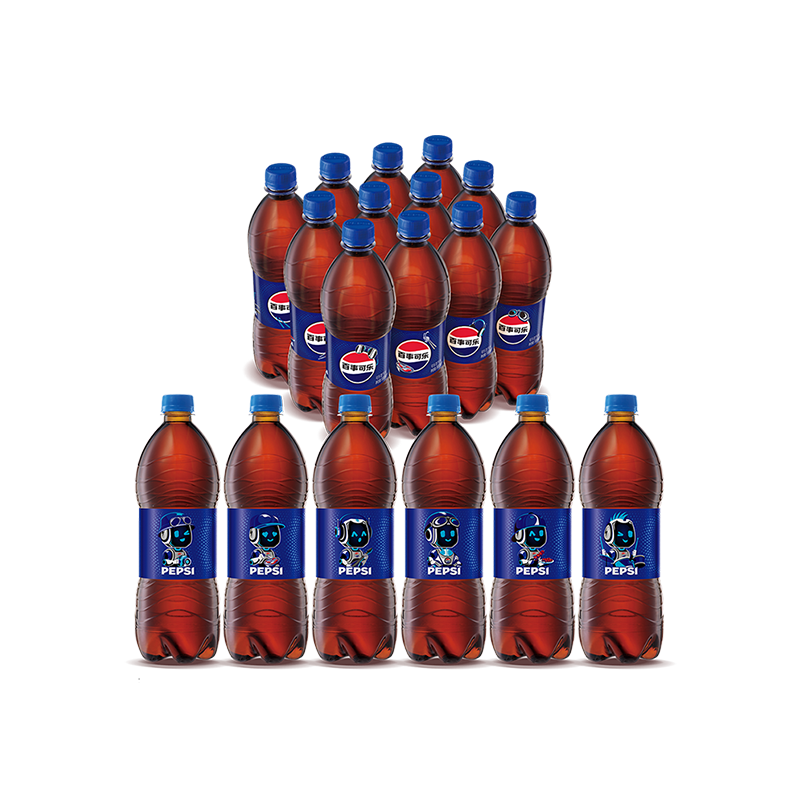 百事可乐Pepsi 碳酸饮料汽水原味 900ml*12瓶 整箱装 家庭聚会分享