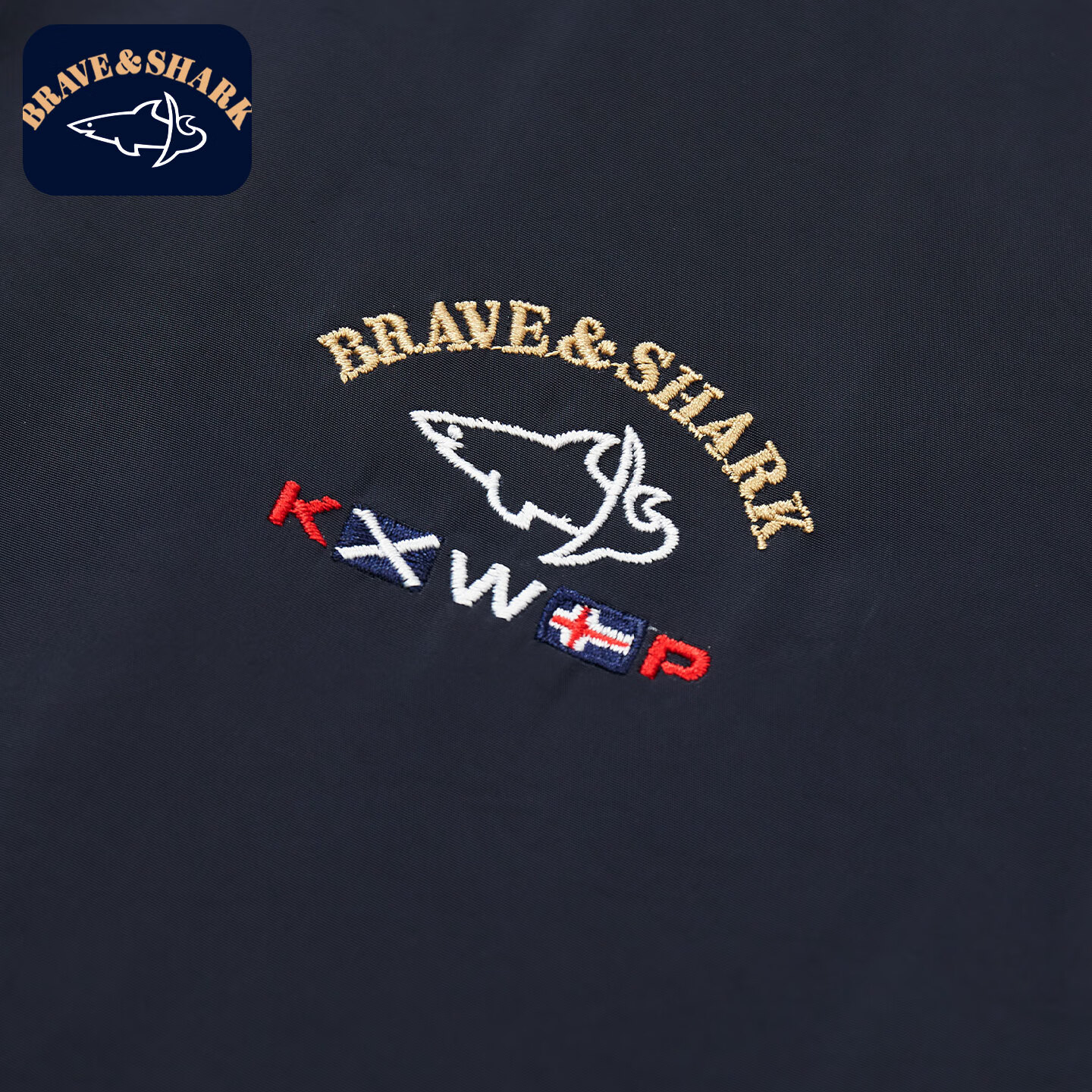 勇士鲨鱼（BRAVE&SHARK）夹克外套男春秋新款休闲立领男装上衣男士通勤户外棒球服 黑色 L (175) 推荐120-140斤
