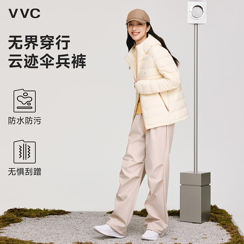 VVC成毅同款休闲裤男女冬季直筒工装保暖裤运动户外加绒裤子 星空黑【保暖款】5°C-8°C L (50-55kg)