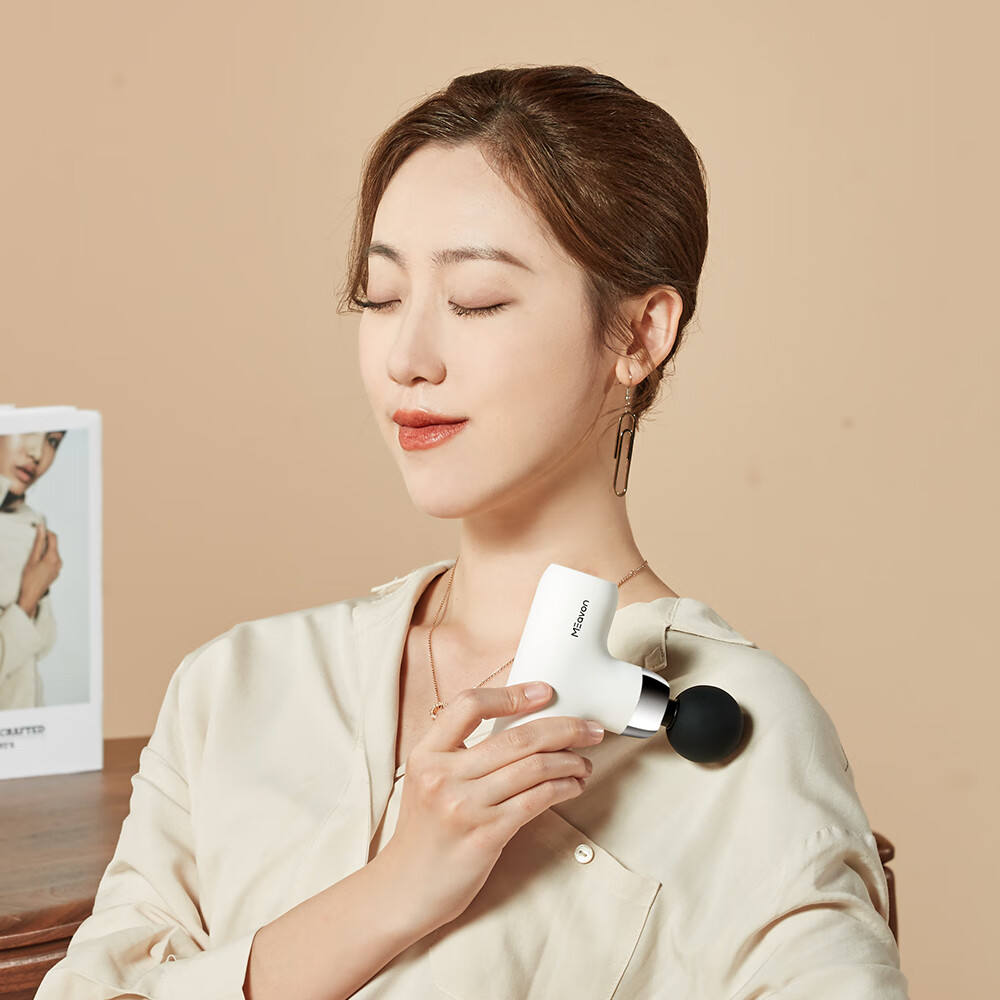 云麦每物 2lite按摩筋膜枪肌肉按摩放松迷你按摩抢健身肌肉筋膜器便携 每物口袋筋膜枪 2 lite-白色-时尚版