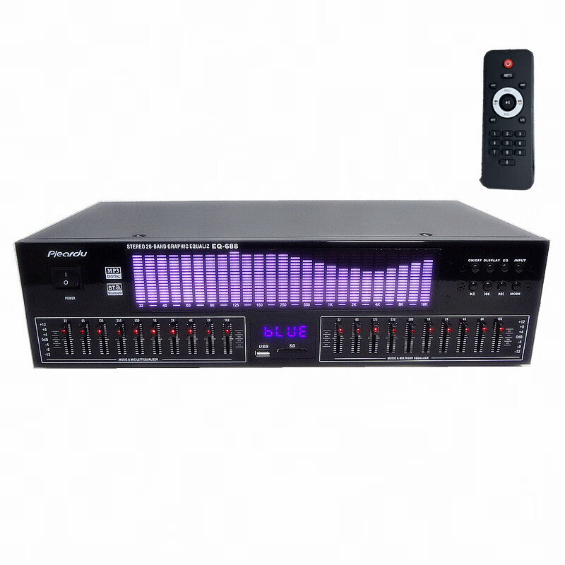 埠帝专业均衡器立体声家用发烧高低音效果器音频处理前级调音器前置