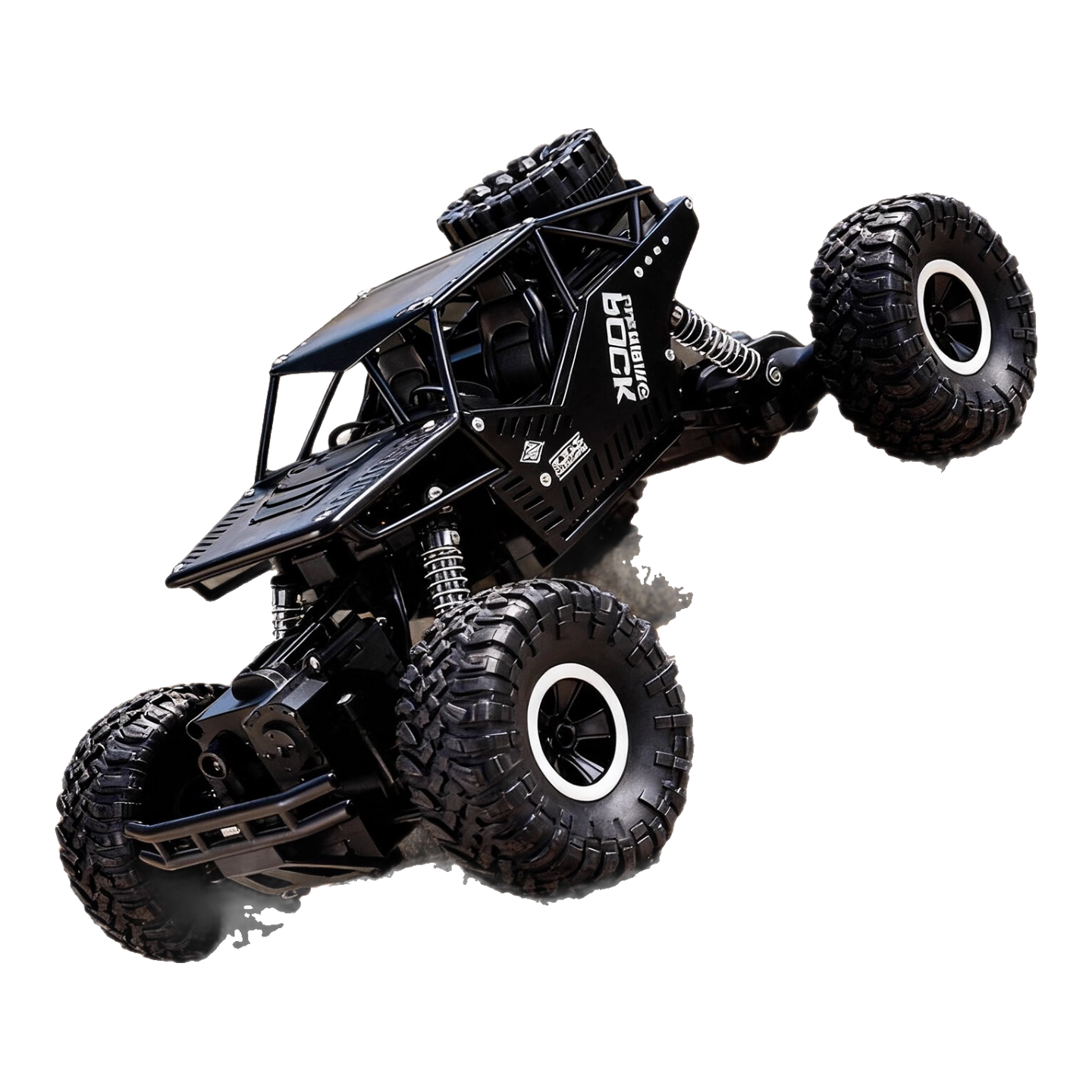 京達(dá)玩具（JINGDA TOYS）遙控汽車合金越野車四驅(qū)攀爬車大馬力兒童玩具男孩禮物黑科技 【黑武士】大號1:8合金攀爬車  單電版