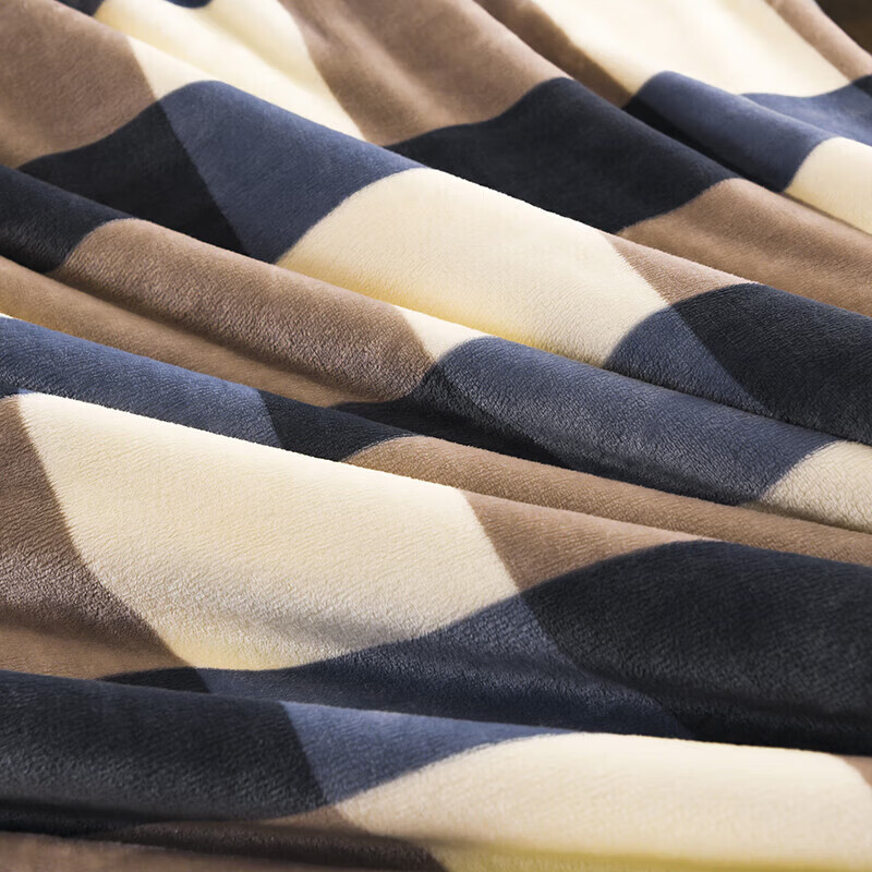 软贝牛奶绒法兰绒毛毯 单双人学生宿舍绒毯床单 午睡空调盖毯子 简静 150x200cm单毛毯