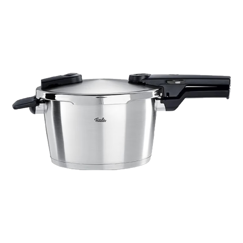 菲仕樂德國進口不銹鋼高壓鍋 燃氣家用防爆壓力鍋 味達快黑武士4.5L