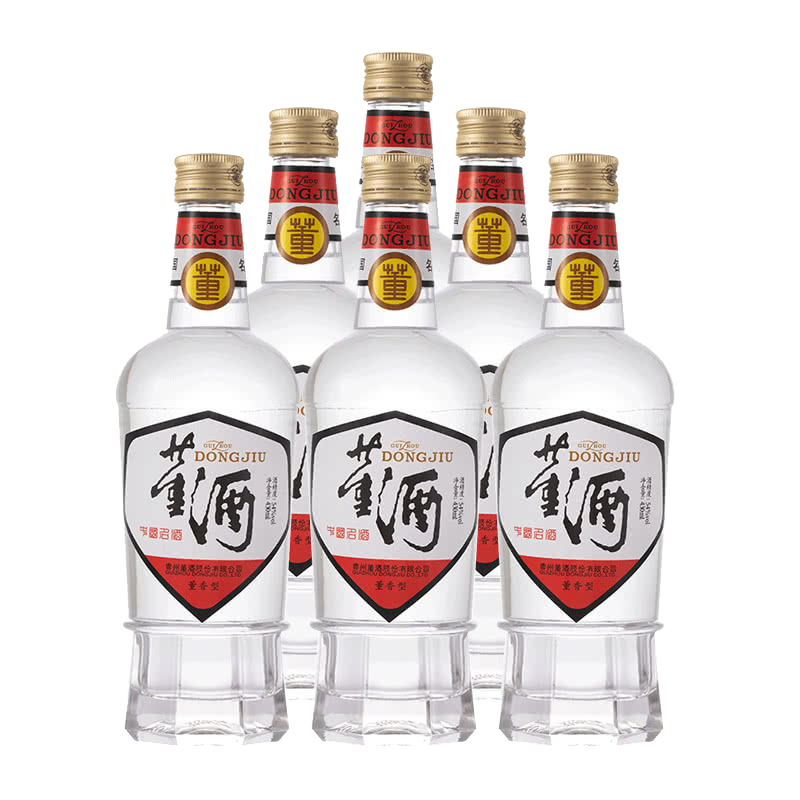 董酒 復刻白標 董香型白酒 54度 430ml*6  整箱裝