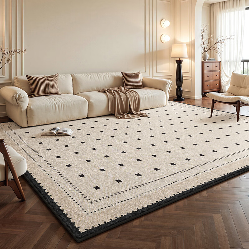 Y U-LIVE地毯客厅卧室2026新款中古风轻奢高级感大面积防水防污免打理 S仿羊绒-巡章 140×200CM【NEW新升级】