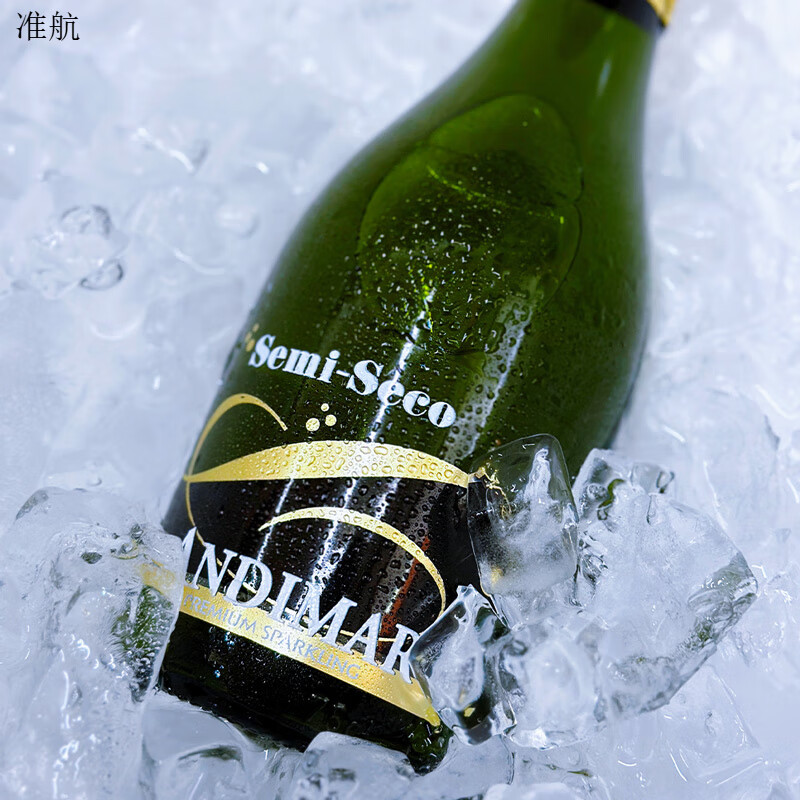 爱之湾葡萄酒黑标半干起泡酒进口微醺酒果酒 750ml*1瓶