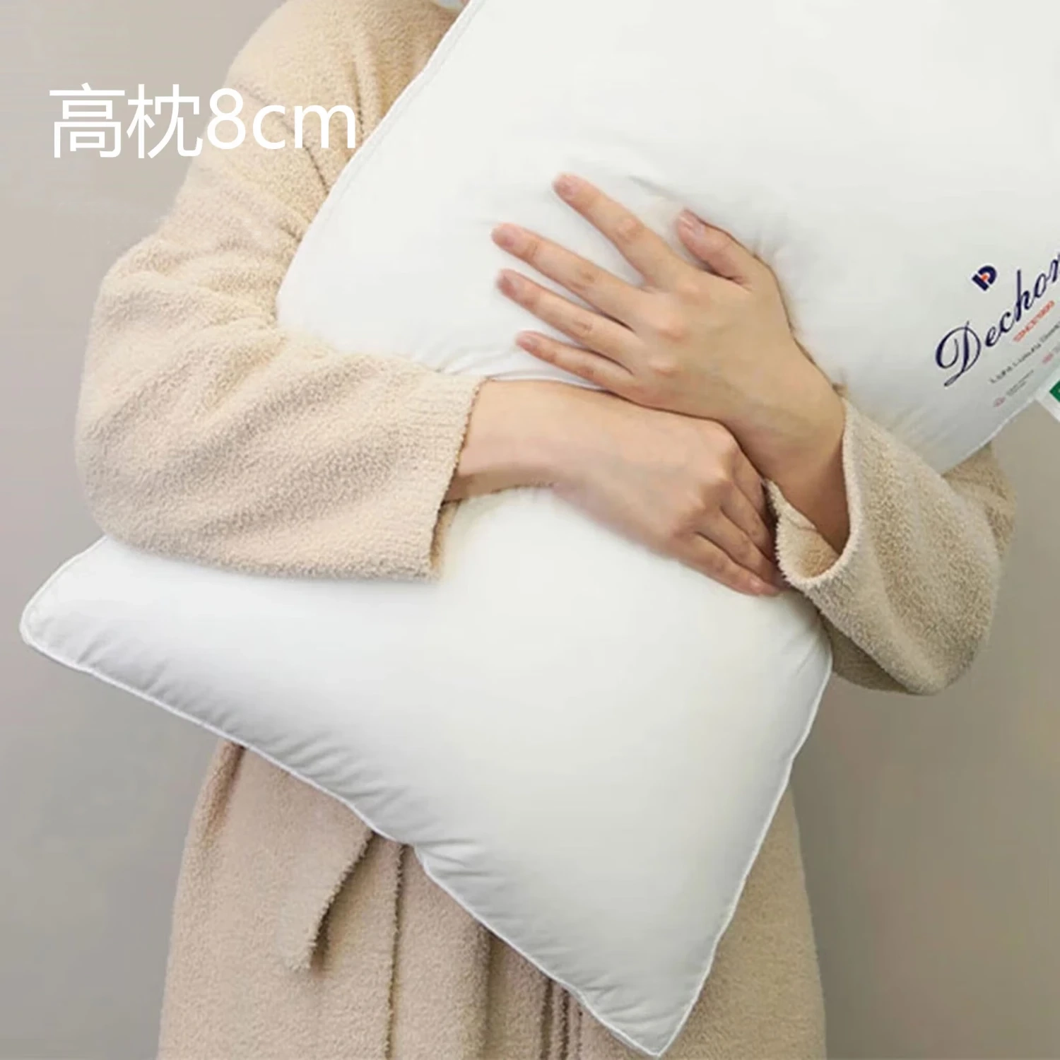 VTX五星级酒店枕头专用男女护颈椎家用双人助睡眠一对  慢回弹酒店枕 8cm 单只