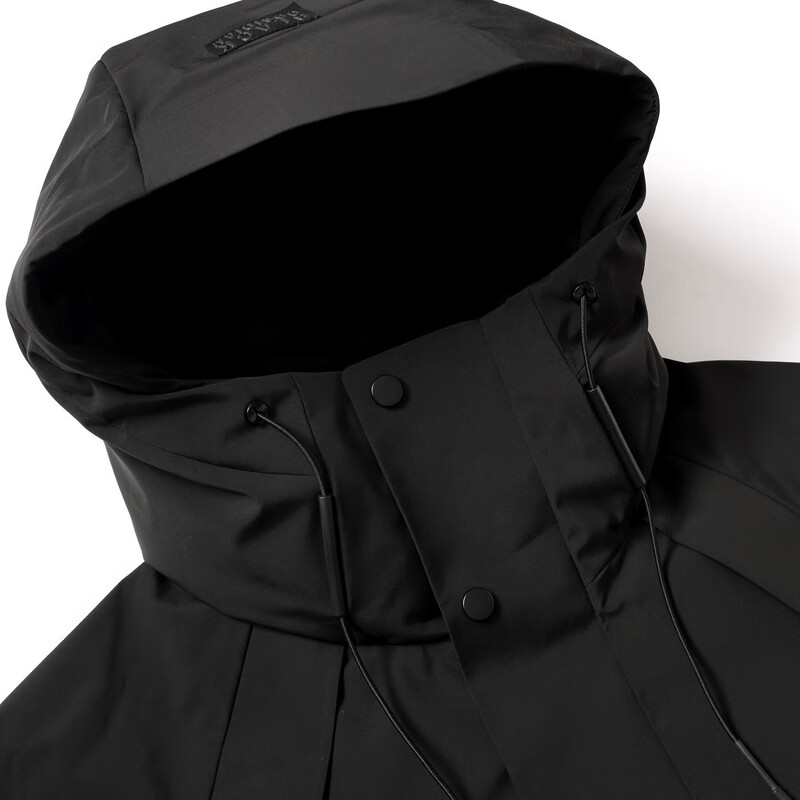 雪中飞新款男士中长款羽绒服冬季休闲冬季保暖羽绒外套防风 黑色|8056 XL /180/96A