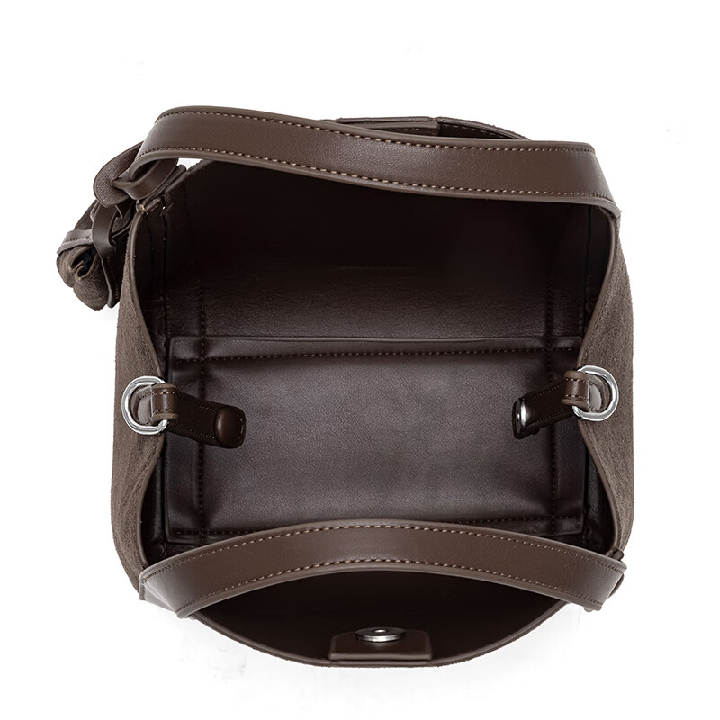 乐其塞文菜篮子大容量女包斜挎单肩手提腋下通勤新款新年礼物送女友 77551 焦木咖（PU革款）