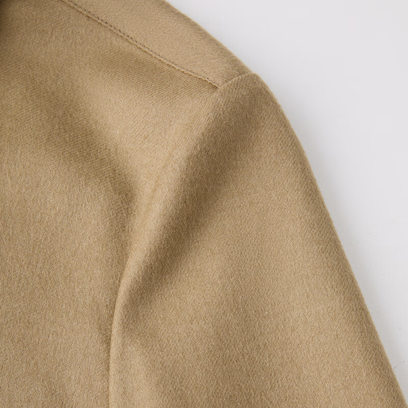 ZEZI羊毛莱塞尔长袖衬衫女2025秋冬款单排扣女士休闲绒面衬衣通勤时尚 静雅黑 L （125-135斤）