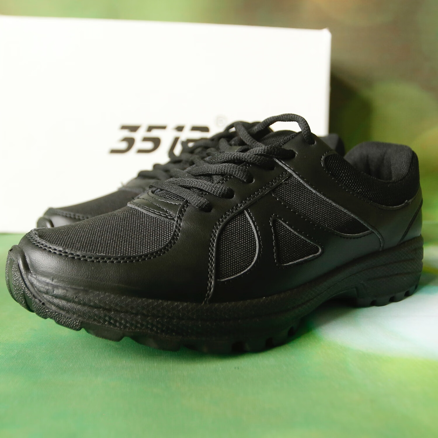 舰3512新式作训鞋男夏季超轻网眼训练鞋解放鞋低帮跑鞋女黑色保安鞋