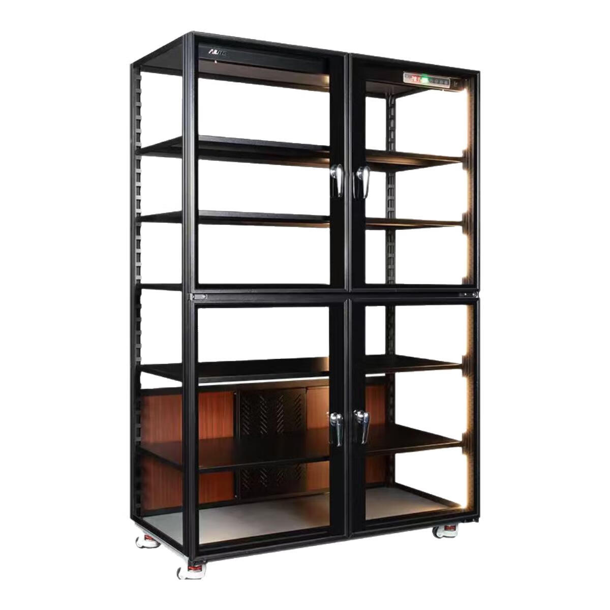 艾励特工业电子半导体芯片实验室相机摄影器材茶叶珠宝防静电精密电子元件防潮柜相机包 定制防潮柜 配件 GP-1000四门透明