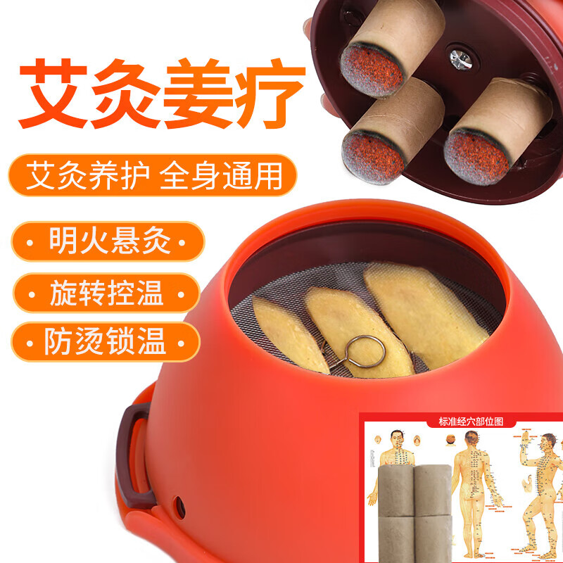 御道宮廷灸罐艾灸盒隨身灸家用美容院專用胸部婦科熏蒸儀器 宮廷灸+陳艾柱4粒(基礎(chǔ)款)