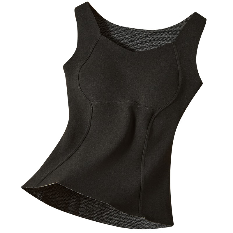 古今（GUJIN）保暖背心女内搭带胸垫秋冬高级感短款打底无痕遮肚子可外穿修身 浅紫 （无感软支撑） L 【推荐50-57.5kg】