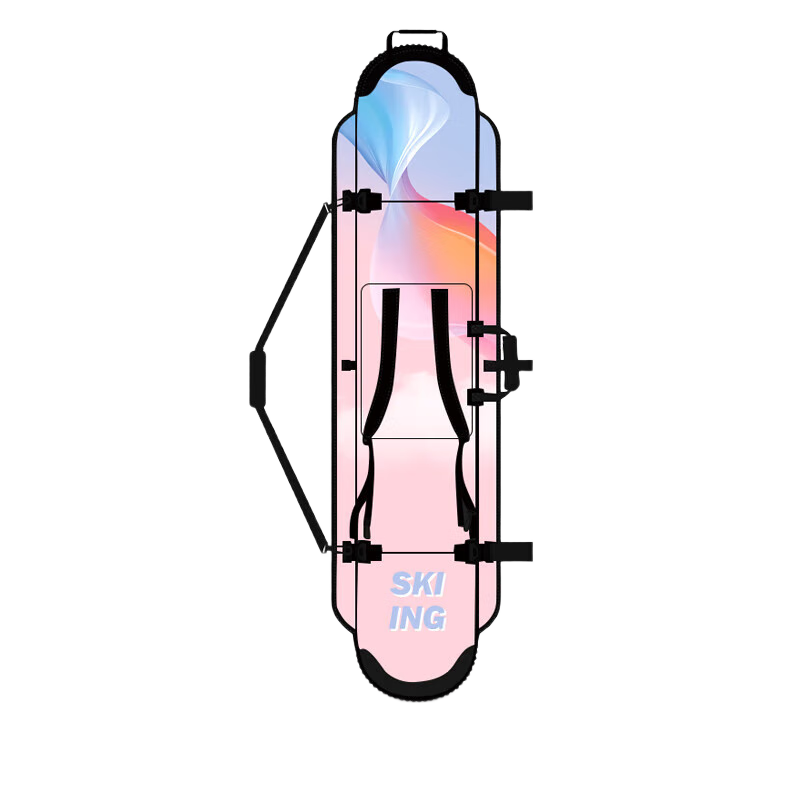 乐凯奇（LECAGE）单板滑雪板饺子皮双肩滑雪背包保护套收纳包防划滑雪收纳装备 飞天时间 146*35CM
