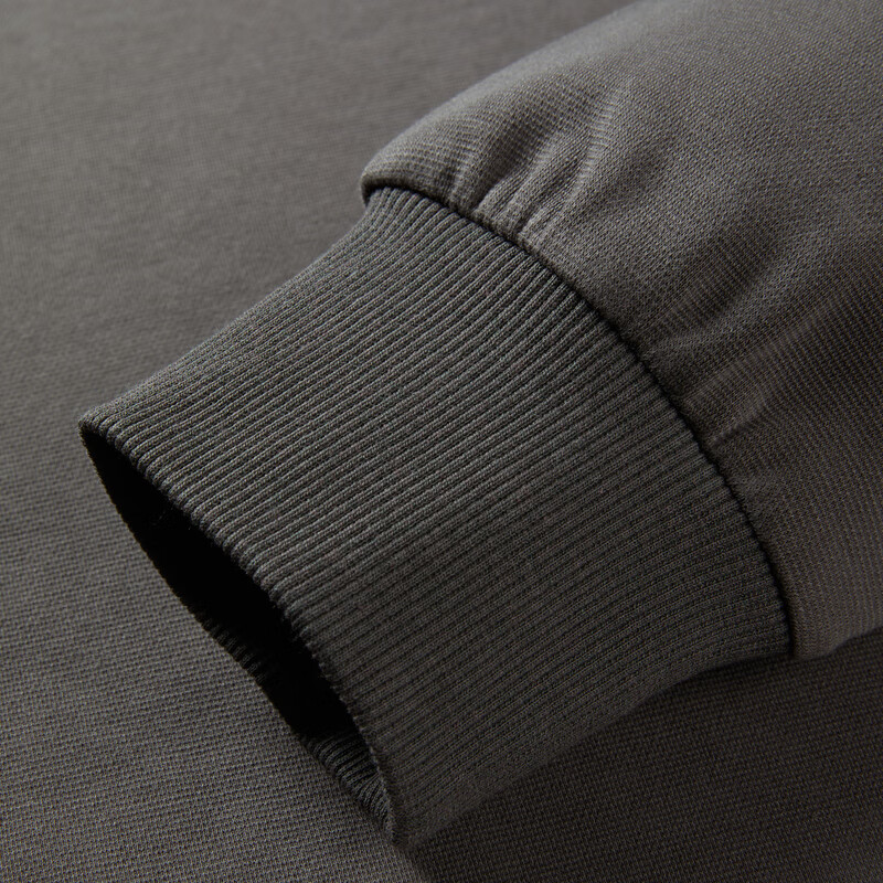 乐町饼干印花短款卫衣 深灰 L