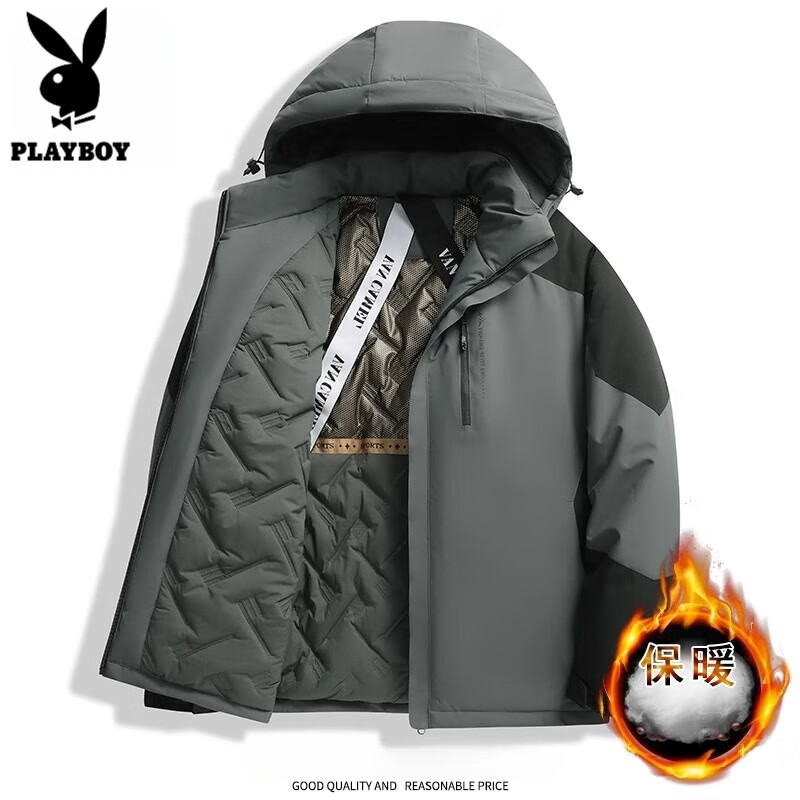 ���ڲ������������ӳ���޷�������ʿ���ﶬ�����ɼӺ������޼п��б�ů������ñ�ް� ��ɫ(�Ҳ��) 2XL 133.9Ԫ