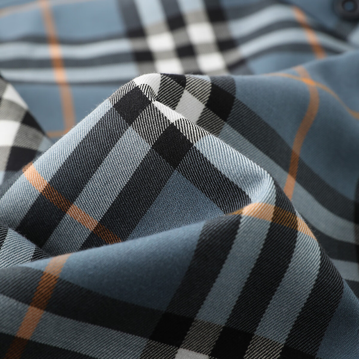 Navigare意大利小帆船时尚格纹色织衬衫男2025春秋季弹力舒适休闲简约衬衣 翠绿/灰 3XL