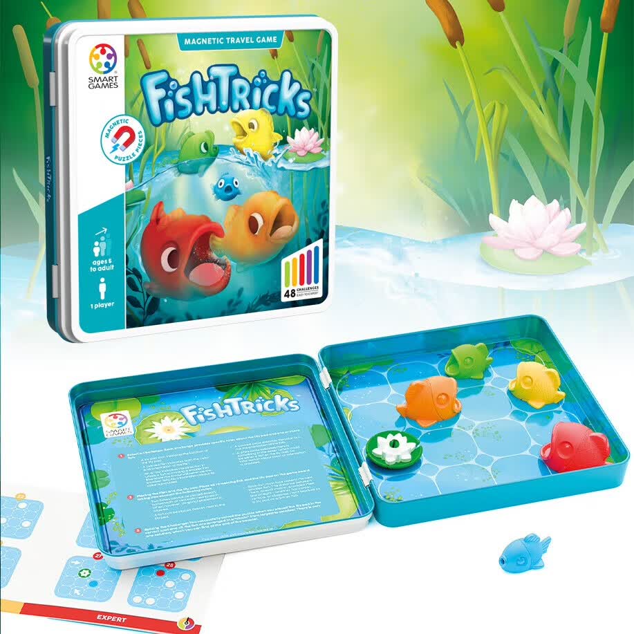SMART GAMES大鱼吃小鱼 儿童益智玩具磁力棋盘逻辑桌游 男孩开学礼物 5岁+ 大鱼吃小鱼