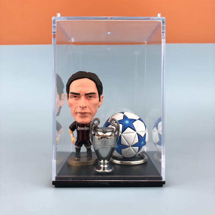 梦京鱼足球礼物送男生礼盒哈兰德梅西C罗姆巴佩玩偶摆件送男生日纪念品 因扎吉+欧冠杯+足球+展示盒 京东折扣/优惠券