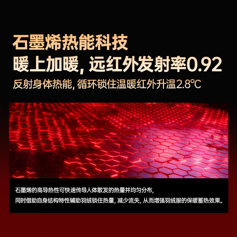 HALTI哈尔迪男士90鹅绒石墨烯蓄热防泼水鹅绒羽绒服HDTEA510628SC 暗宝石蓝 M 170/88A