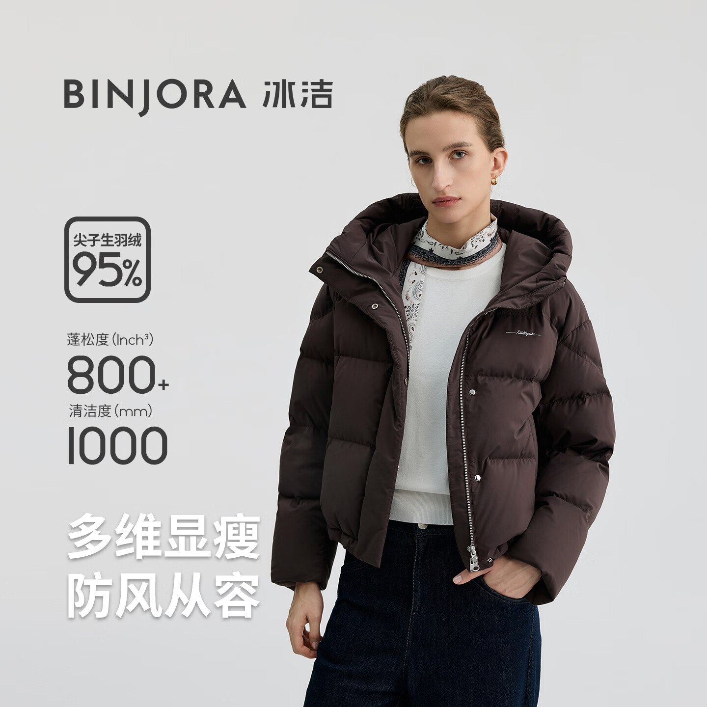 ����BINJORA 25���̿���ñ���޷�Ů95��Ѽ�޷�����ܽ���޷�J5400DI20D 459Ԫ