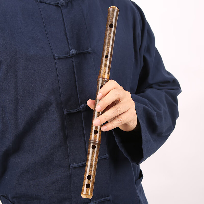 舒懷 樂器（shuhuai）竹笛g調(diào)迷你紫竹短笛素色便攜古風竹笛子初學零基礎(chǔ)演奏橫笛學生F E調(diào)紫竹短笛+配件+教程