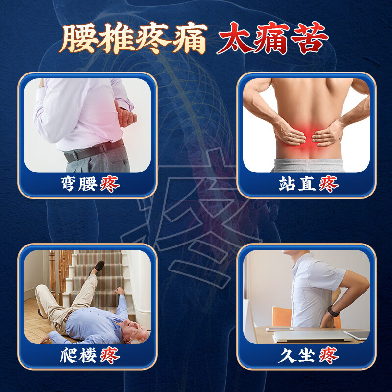 内廷上用同仁堂腰肌劳损专用贴 腰椎间盘突出疼痛活血止痛腰酸背痛膏药贴H 【1盒体验装】6贴/盒