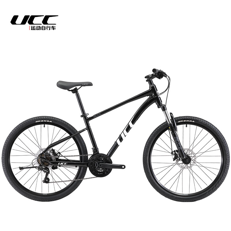 UCC21速26寸鋁合金山地車(chē)男女變速成人青少年學(xué)生單車(chē) 夜刃黑 S 26寸 x 21速 x 【建議身高145-16