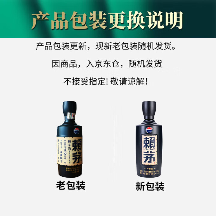 赖茅 传承蓝 53度 500ml 酱香型白酒 单瓶装 (新老包装随机发) 53%vol 500mL 1瓶