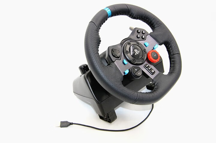 罗技G29G923游戏方向盘PCPS4PS5赛车900度模拟驾驶双马达力反馈 G29+踏板画 划痕明显