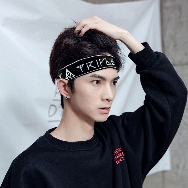 艾梵妮(eyefanniy) 韩版潮男士运动发带束头带发箍头饰宽边发饰宝宝