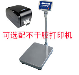 臺衡不干膠打印電子臺秤KW儀表XK3108-KW-75kg計重電子臺秤 30kg-60kg