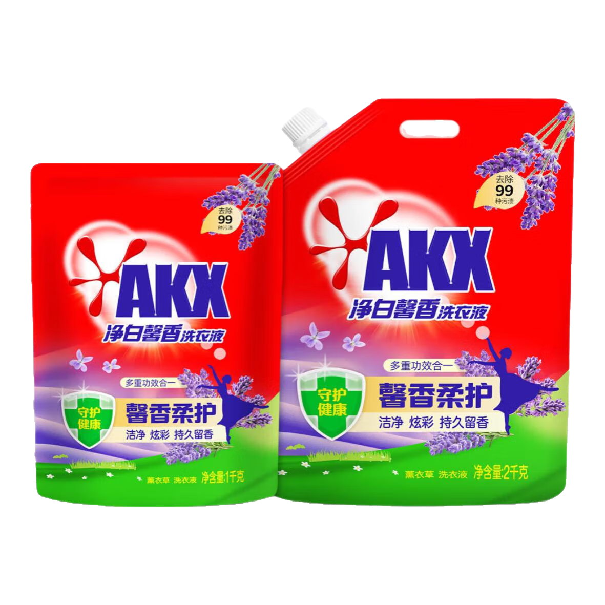 奥妙平替 净白馨香柔护洗衣液去污留香 天然酵素 持久留香去霉味 【体验装】2斤*1袋