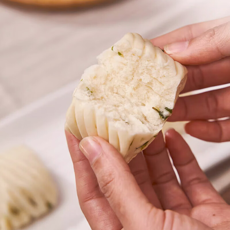 朱老三手工加热即食儿童营养速食早餐1000g速冻面食半成品葱香花卷馒头 葱油花卷  1000g*2袋装