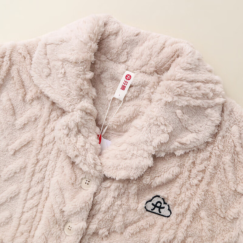 芬腾珊瑚绒睡衣男女士秋冬季套装保暖法兰绒加绒加厚休闲家居服冬天 FJ26940693燕麦 【单女款】 XL 建议:女124-142,男146-165斤