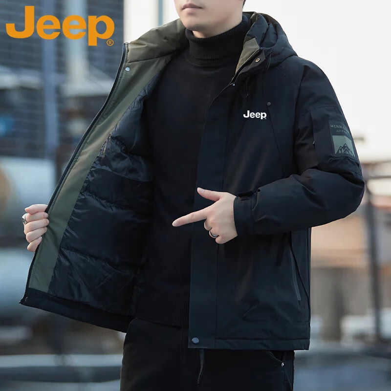 ���ڲ�����JEEP�����޷���ʿ�ﶬ��ñ�Ӻ�ů�¿���������� ��ɫ L 279Ԫ