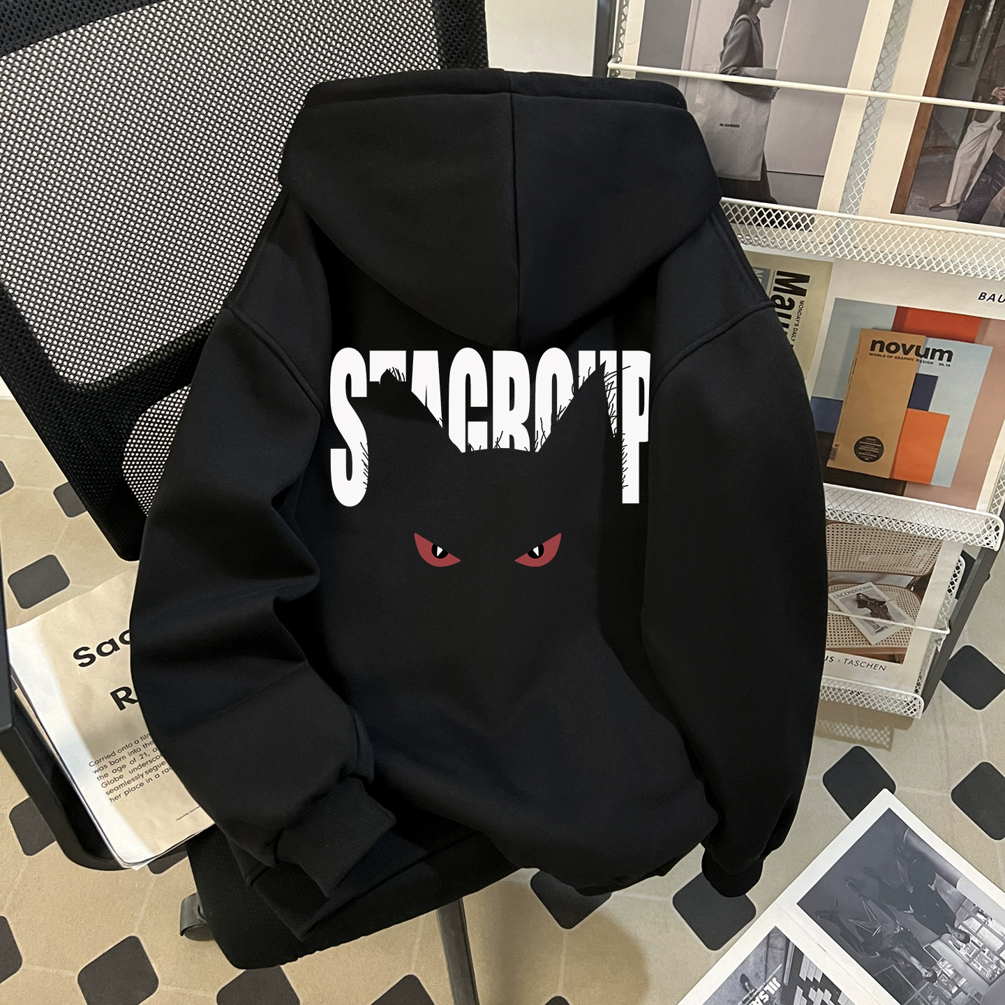 意森顿cleanfit重磅连帽卫衣男2025新款外套秋冬季加绒加厚潮流美式帽衫 黑色 常规 XL (120斤-145斤）收藏加购优先发货