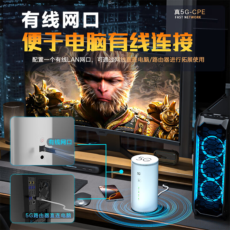 羽浪5g随身wifi6移动无线cpe路由器免插卡千兆双频车载上网高速流量户外直播商务办公十大排名2025款 5G旗舰顶配版【性能提升搭载高增益天线】 支持32台设备连接