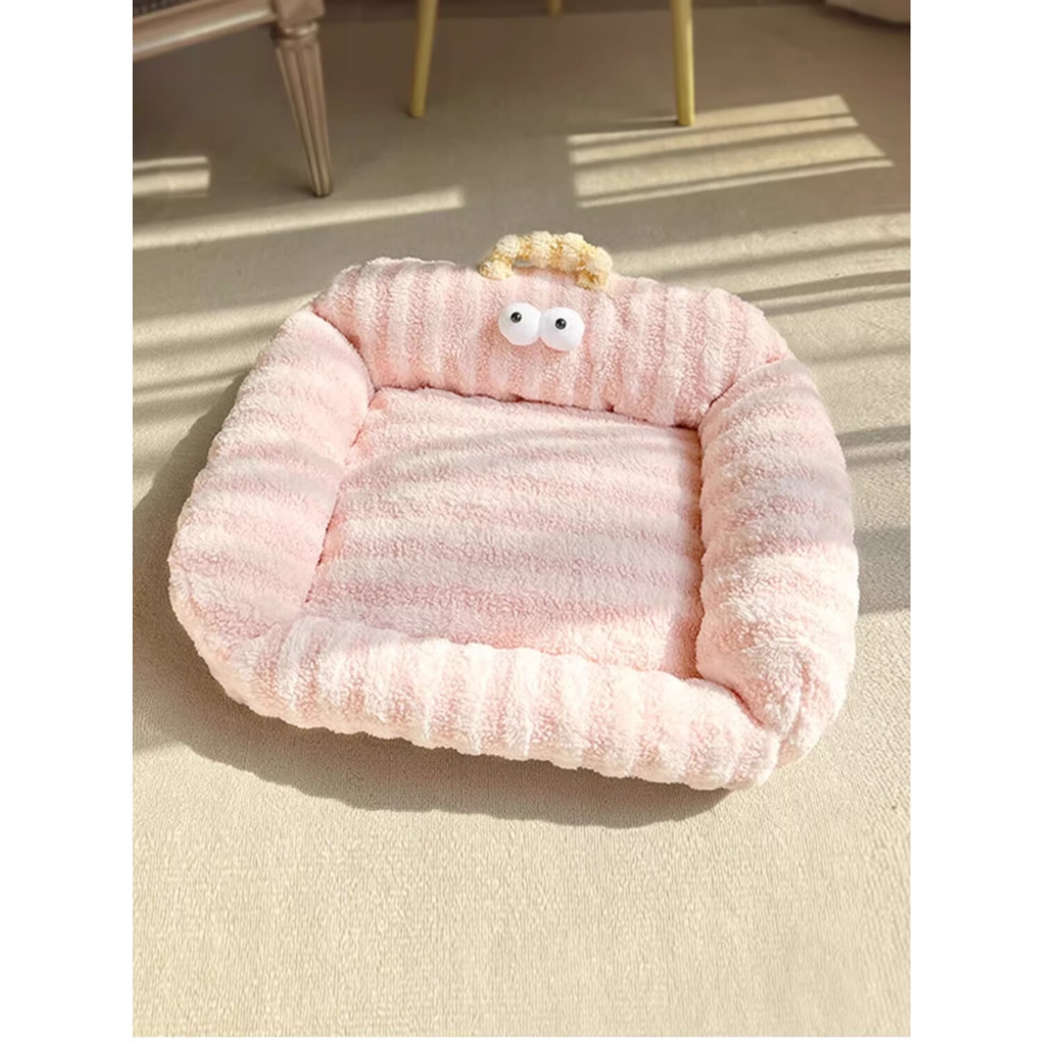 狗窝冬季保暖宠物沙发小型犬狗狗睡垫软垫冬天小狗专用床网红猫窝 多巴胺粉 M-【45*55】【建议10斤内】