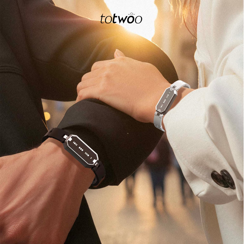 totwoo情侣手链密语感应手链送男女礼物定情信物礼物小众轻奢情人节礼物 【情侣一对】彼此印记-锆石款