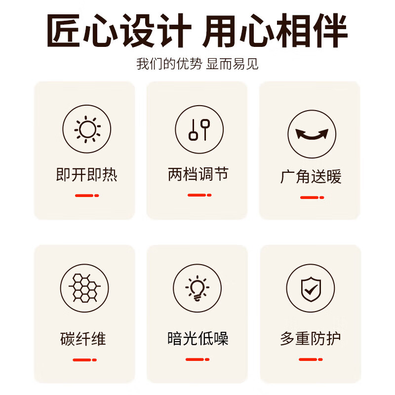 长城(CHANGCHENG)取暖器家用电暖器速热小太阳台式浴室电暖气办公室电热扇取暖炉卧室烤火炉小型 花篮中号特热摇头机械式A-68/360