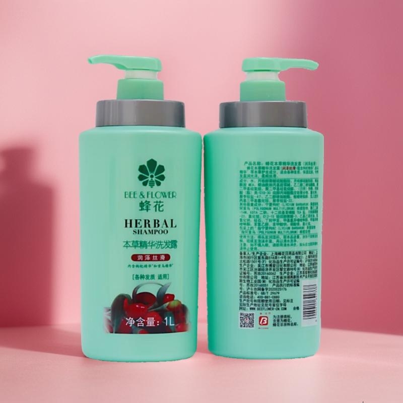蜂花洗发水轻盈舒爽 润泽丝滑洗发露油干性发质清爽洗发乳500ml 绿色-润泽丝滑(适用多种发质) 1000ml