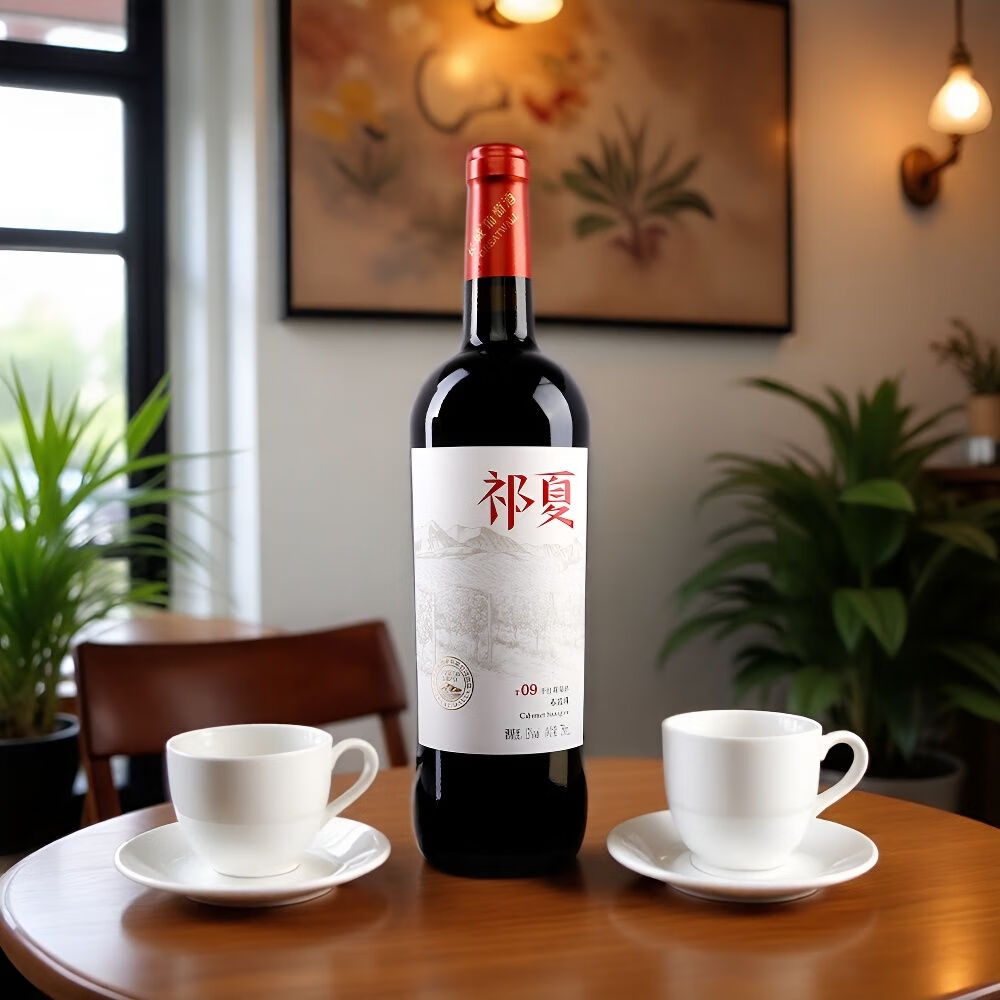 祁夏T09干红葡萄酒 750ml 商务宴请自饮微醺约会节日送礼 13度750ml*6