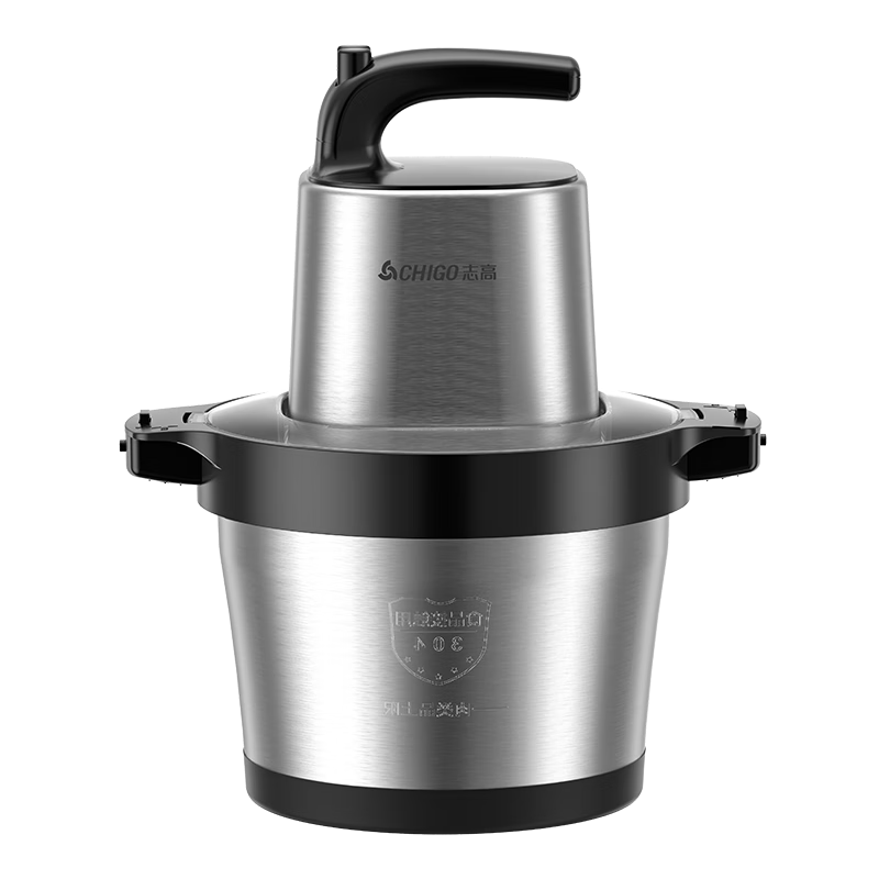 志高（CHIGO）商用絞肉機(jī)6L大容量絞餡機(jī)304不銹鋼全自動(dòng)多功能大功率攪拌機(jī)碎肉機(jī)絞切一體機(jī)家用PY-8960