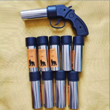 【金属把手】户外旅行车载防身武器干粉灭火枪家用应急救援装备 发射器+10个头+收纳包